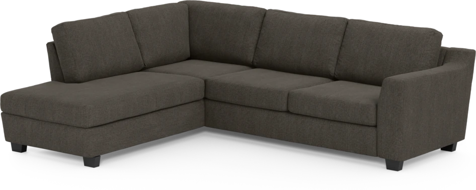 Friday - 2,5-sits soffa med divan vänster - Brun