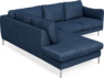 Madison - 2-sits soffa med divan vänster - Blå
