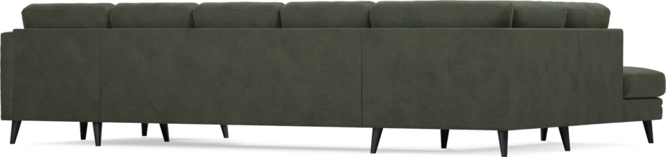 Eden - 3-sits soffa med divan vänster och schäslong höger - Grön