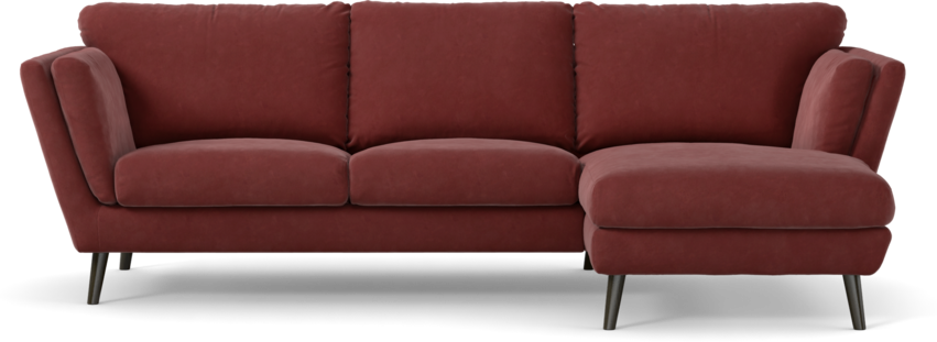 Madison - 2-sits soffa med schäslong höger - Rosa