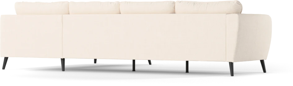 County - 3-sits soffa med divan höger - Vit