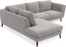 Madison - 2-sits soffa med divan vänster - Grå