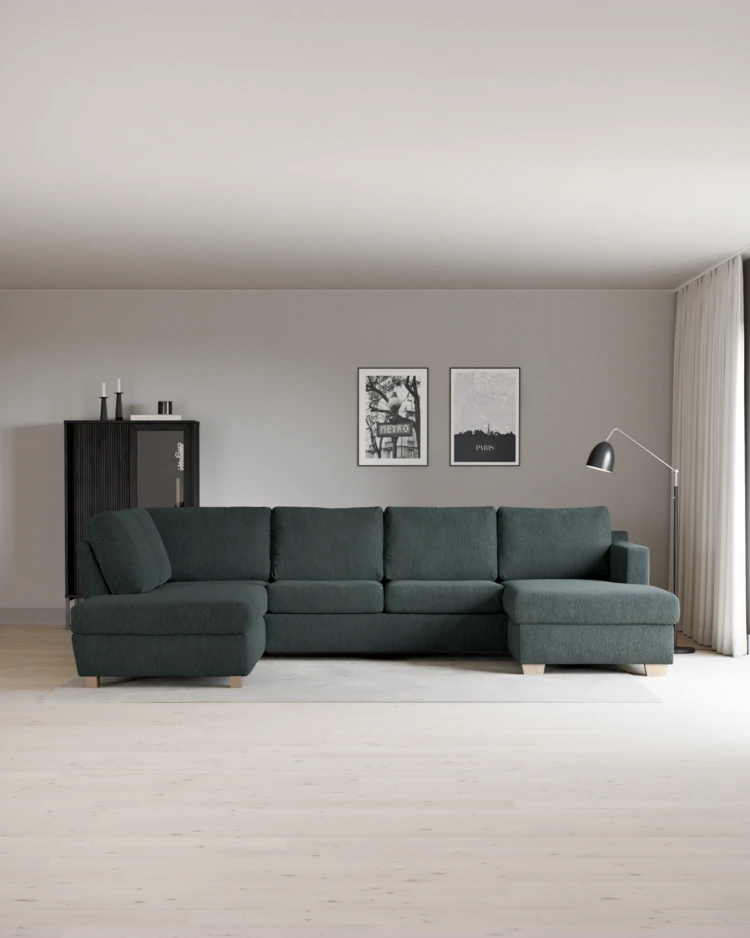 Friday - 3-sits soffa med divan vänster och schäslong höger - inspiration