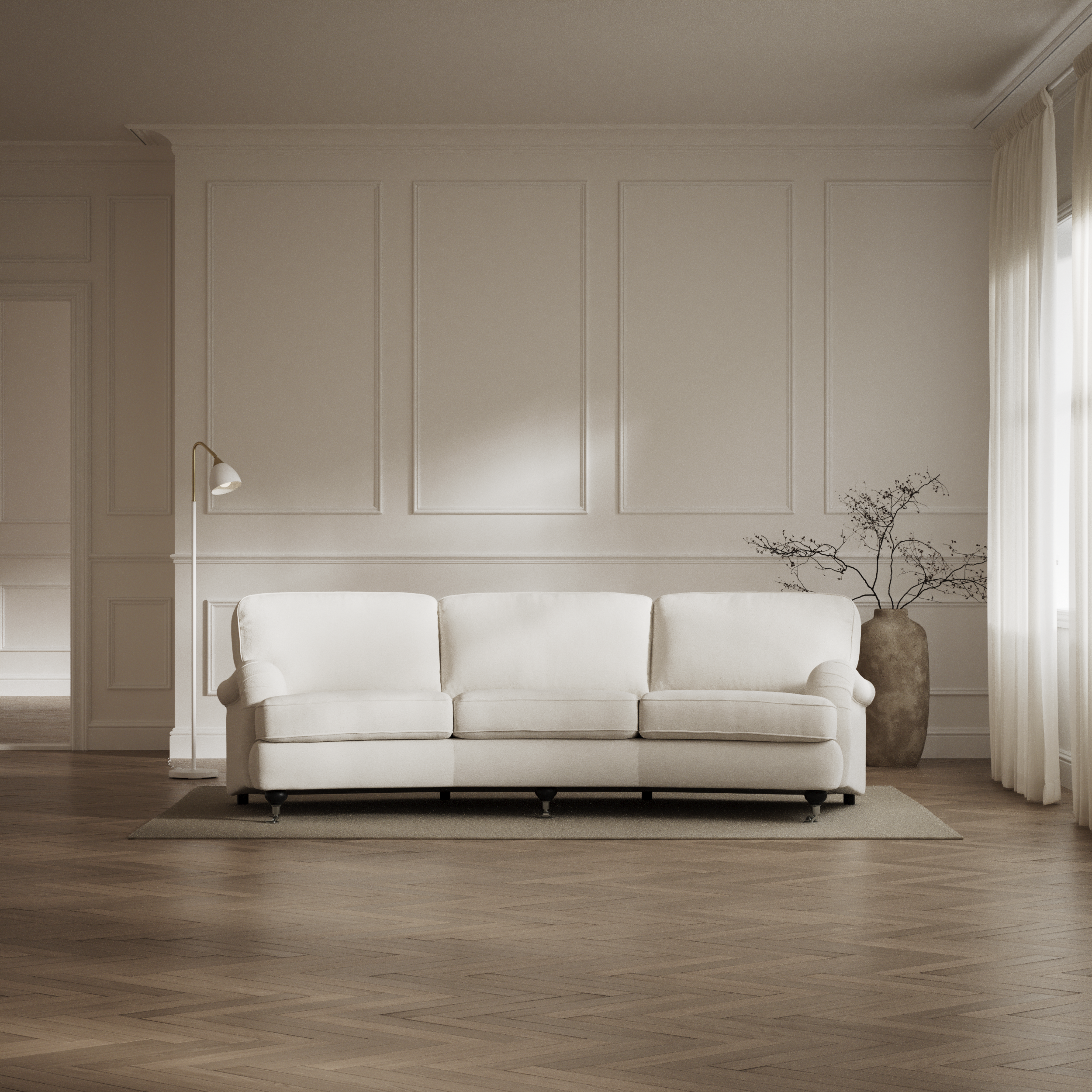 Oxford - 3-sits soffa svängd - inspiration