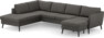 County - 3-sits soffa med divan vänster och schäslong höger - Brun