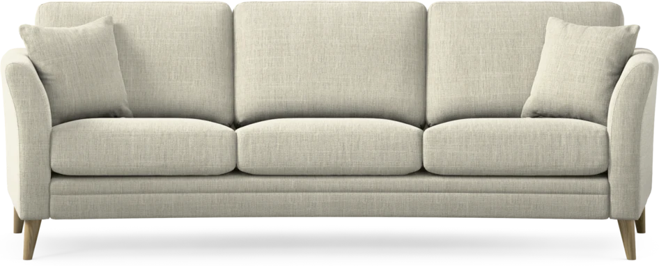Eden - 3-sits soffa svängd - Beige
