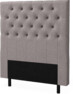 Delux Pikerad XL - Sänggavel, 90-210 cm - Grå
