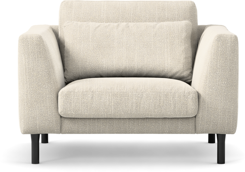 Willow - Fåtölj, fast klädsel - Grå