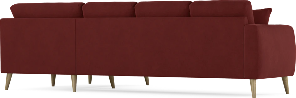 Eden - Hörnsoffa, 3+1-sits - Röd