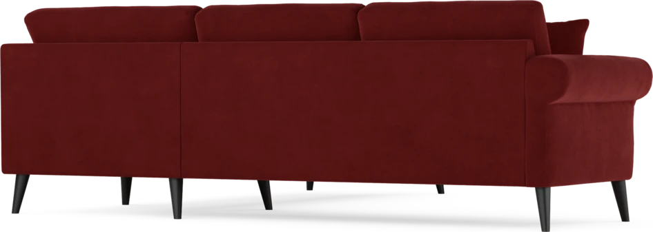 Eden - Hörnsoffa, 2,5+2,5-sits - Röd