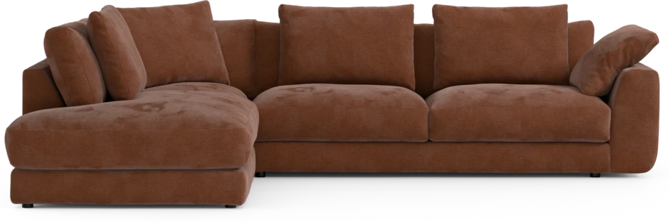 Amie - 3-sits med divan vänster - Orange