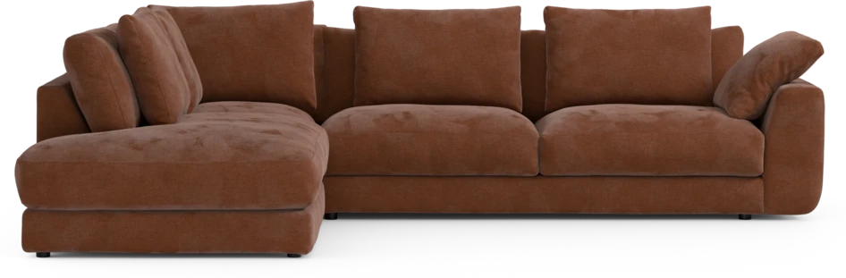 Amie - 3-sits med divan vänster - Orange
