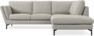 Madison - 2-sits soffa med divan höger - Grå