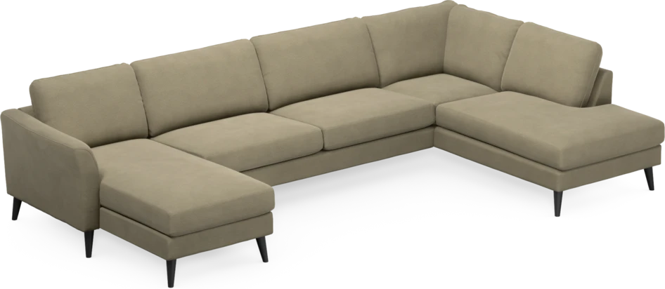 Bridge - 3-sits soffa med schäslong vänster och divan höger - Beige