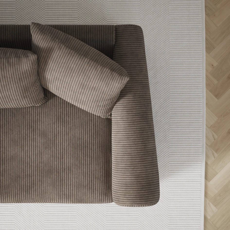 Town - 3-sits soffa med divan höger och schäslong vänster - Brun