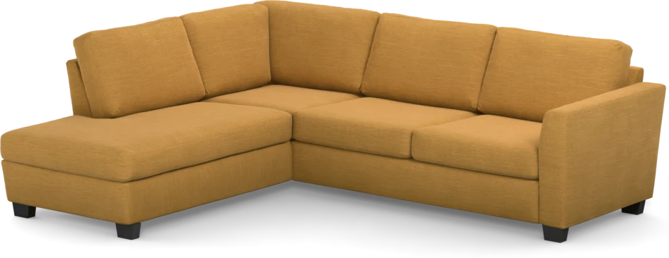Friday - 2,5-sits soffa med divan vänster - Gul