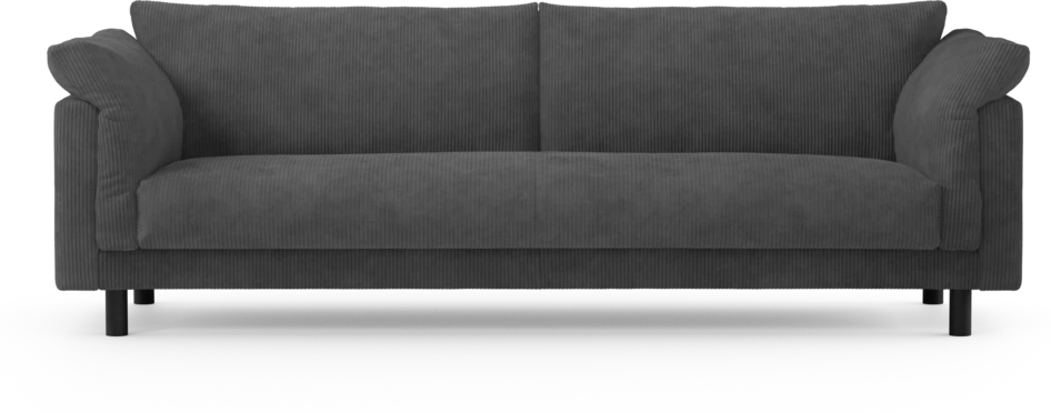Cherrie - 4-sits soffa, hel dyna, fast klädsel - Grön