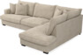 Mila - 3-sits soffa med divan höger - Beige