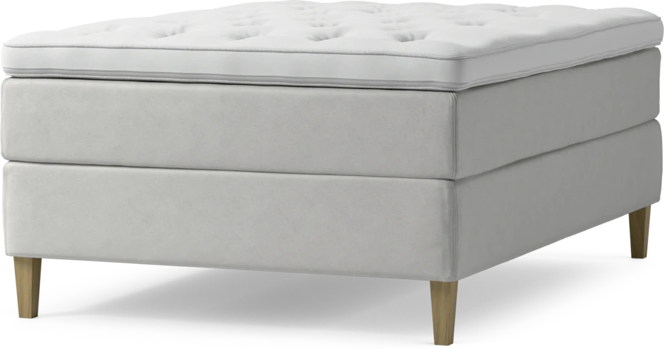 Delux Exclusive - Kontinentalsäng, enkelsäng 140 cm med bäddmadrass och sängben