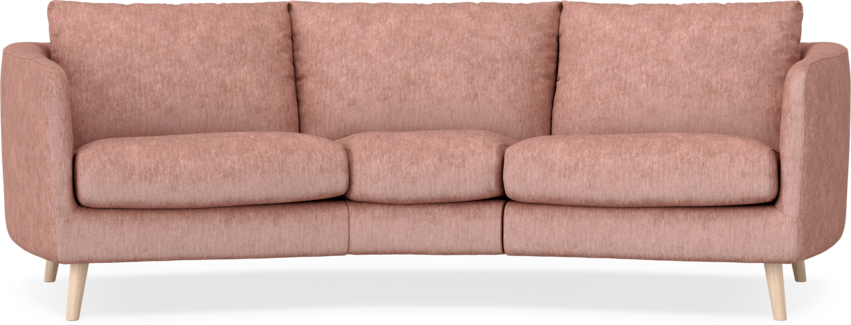 Madison - 3-sits soffa svängd, 70 cm - Röd