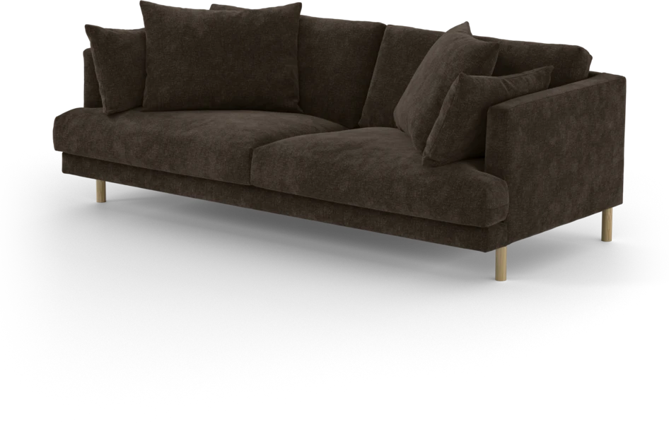 Harper - 3-sits soffa - Brun