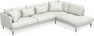 Harper - 3-sits soffa med divan höger - Vit