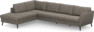 County - 3-sits soffa med divan vänster - Brun