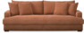 Rossi - 3-sits soffa, hel dyna - Gul