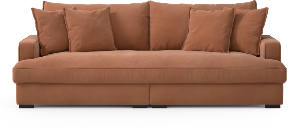 Rossi - 3-sits soffa, hel dyna - Orange
