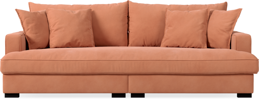 Rossi - 3-sits soffa, hel dyna - Gul