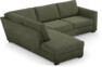 Friday - 2,5-sits soffa med divan vänster - Grön