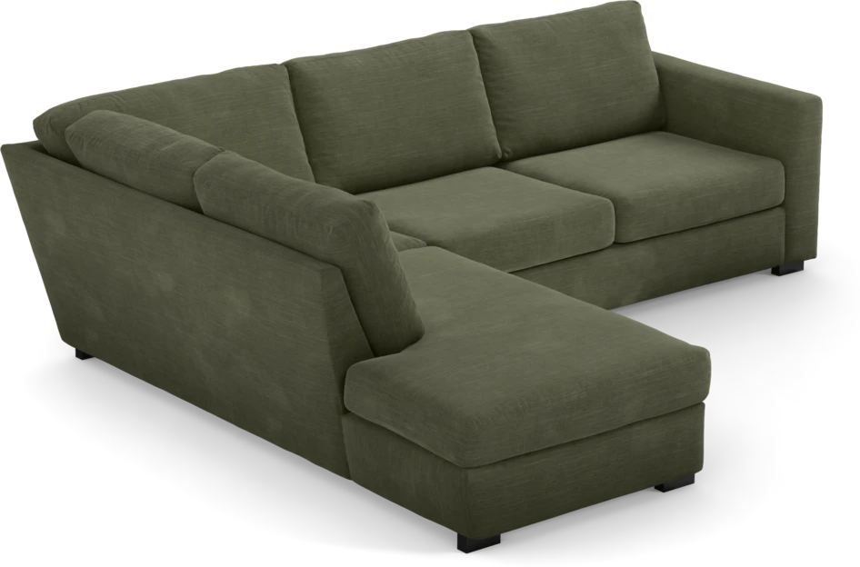 Friday - 2,5-sits soffa med divan vänster - Grön