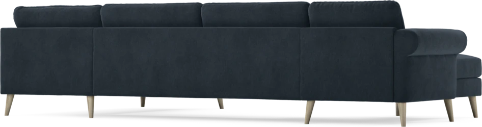 Bridge - 3-sits soffa med schäslong vänster och divan höger - Blå