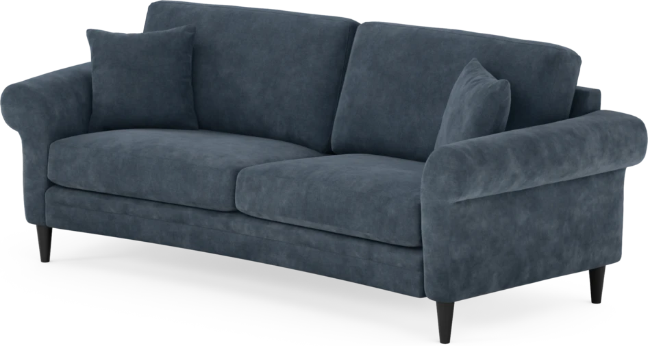 Eden - 2,5-sits soffa svängd - Blå