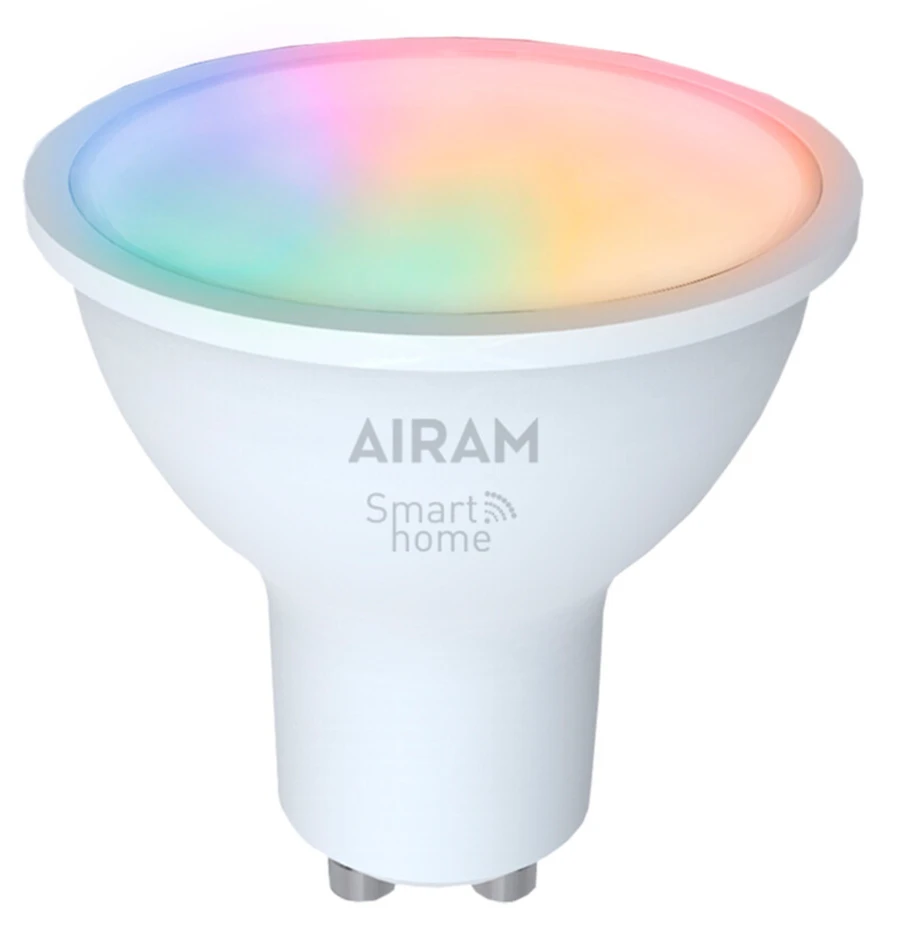 Smarta hem AIRAM - Ljuskälla GU10 4,7W Smarta Hem 345lm - Vit
