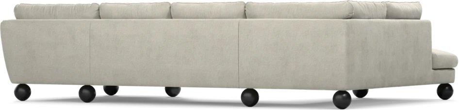 Madison Lux - 2-sits soffa med divan vänster och schäslong höger - Grå