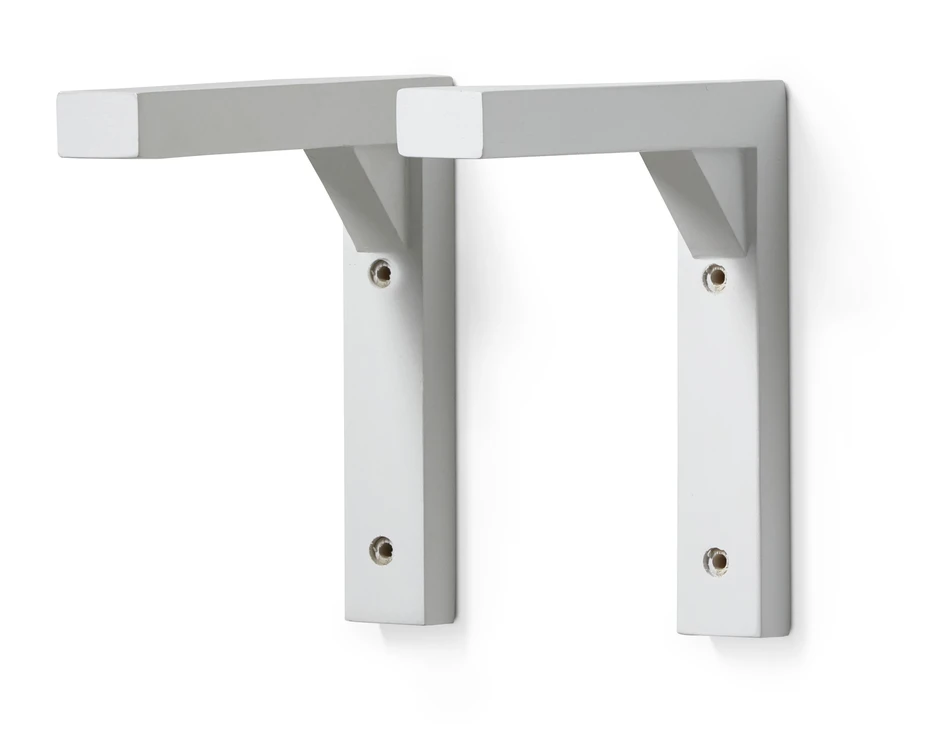 Living - Konsol till vägghyllplan, 2-pack, 3x19x17 cm - Vit