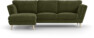 Madison Lux - 2-sits soffa med schäslong vänster - Grön