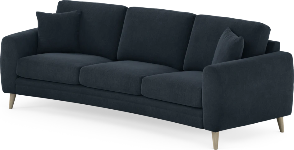 Eden - 3-sits soffa svängd - Blå