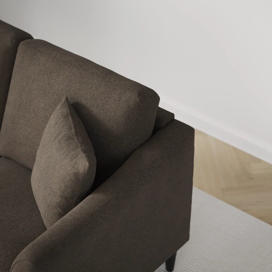 Eden - 2,5-sits soffa - Brun