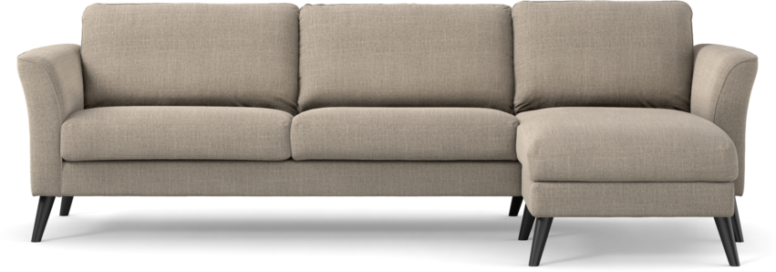 Bridge - 3-sits soffa med schäslong höger - Beige