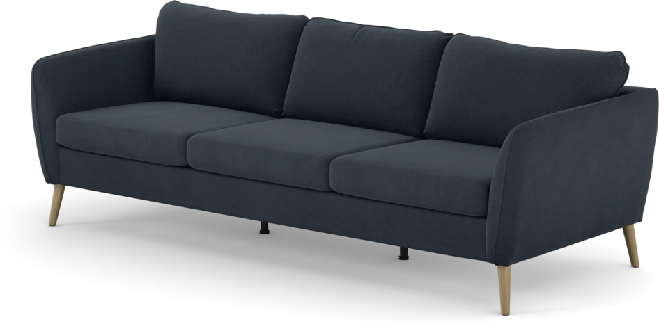 County - 3-sits soffa - Blå