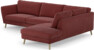 Madison Lux - 3-sits soffa med divan höger - Rosa