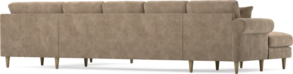 Eden - 3-sits soffa med schäslong vänster och divan höger - Beige