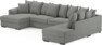 Town - 3-sits soffa med divan höger och schäslong vänster - Grå