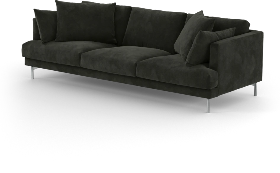 Harper - 4-sits soffa - Svart