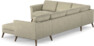 Bridge - Hörnsoffa, 2+3-sits med schäslong höger - Beige