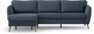 County - 3-sits soffa med flyttbar schäslong - Blå