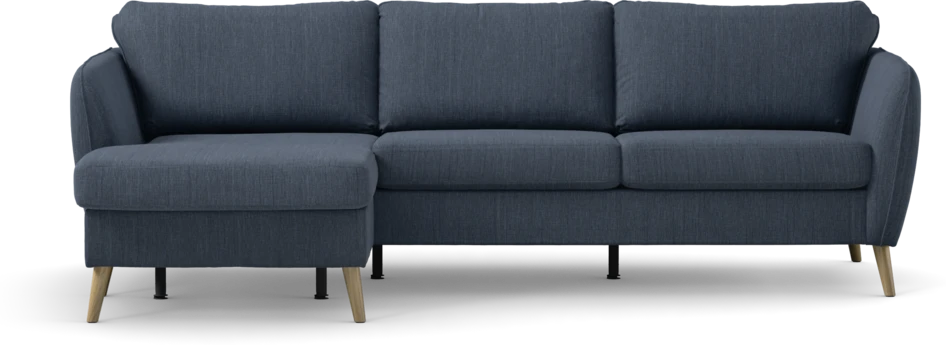 County - 3-sits soffa med flyttbar schäslong - Blå