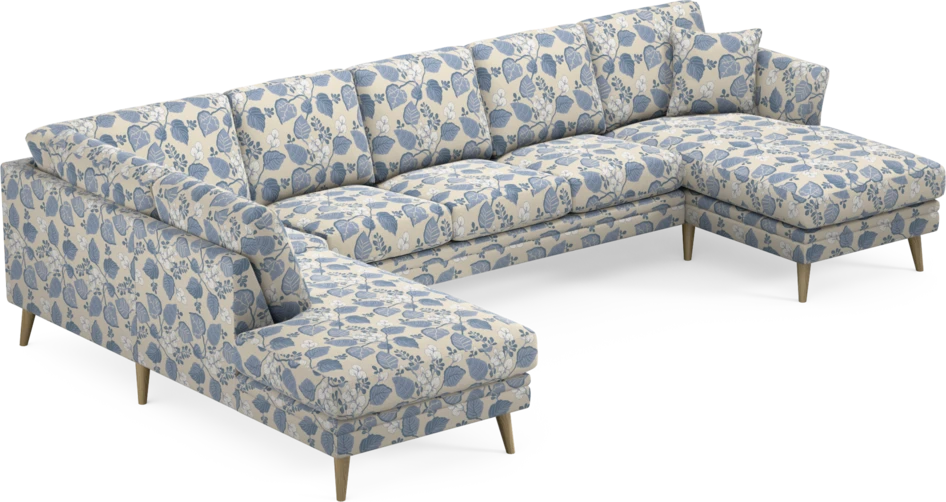 Eden - 3-sits soffa med divan vänster och schäslong höger - Flerfärgad